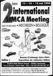 Affiche international simca 1994